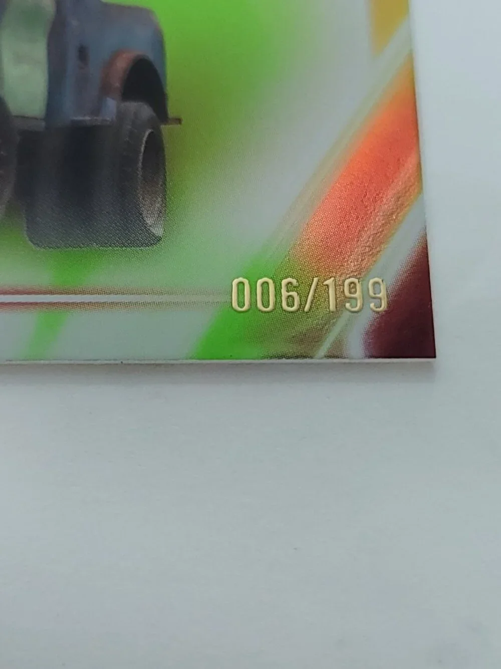 Tow Mater Topps 2026 Disney Neon Holo Parallel Refractor Limited 006/199 - Picture 2 of 4